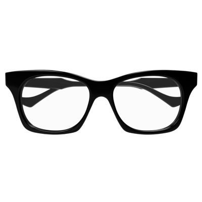 Gucci Cat Eye Frame Glasses Glasses In 001 Black Black Transparent
