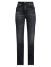 FERRAGAMO WOMEN'S HIGH-RISE STRAIGHT-LEG JEANS