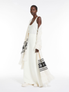 Max Mara Large Wool And Cashmere Scarf In Ivory