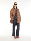 Max Mara Water-resistant Nylon Canvas Jacket In Brown