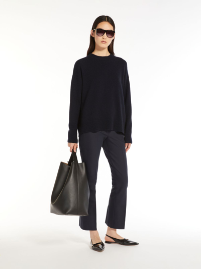 Max Mara Wool And Cashmere Sweater In Blue