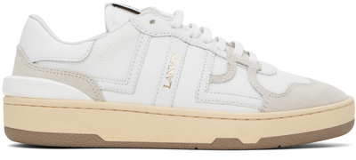 Lanvin Clay Low Top Sneakers In White