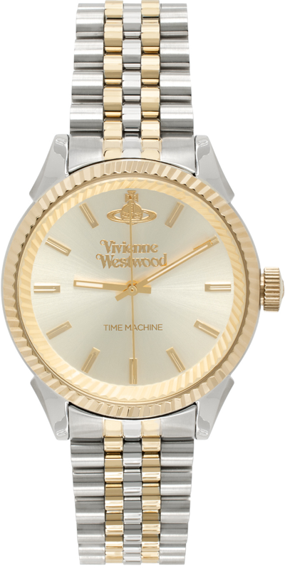 Vivienne Westwood Silver & Gold Seymour Watch In Gold & Silver