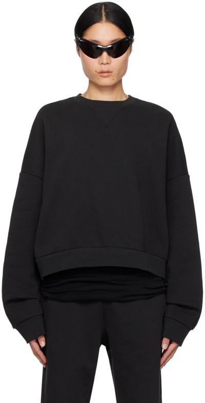 Entire Studios Black Box Crew Sweatshirt In Soot