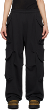 Entire Studios Black Heavy Gocar Cargo Pants In Soot