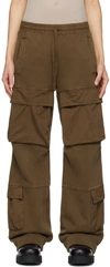 Entire Studios Cargo-detail Wide-leg Trousers In Brunette