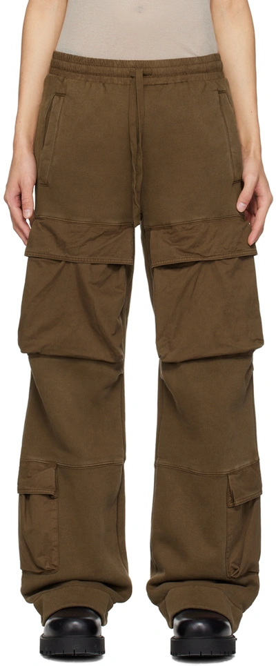 Entire Studios Cargo-detail Wide-leg Trousers In Brunette