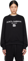DOLCE & GABBANA BLACK 'DG' SWEATSHIRT