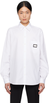 DOLCE & GABBANA WHITE MARTINI-FIT SHIRT