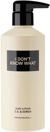 D.S. & DURGA 'I DON'T KNOW WHAT' BODY LOTION, 13.5 OZ