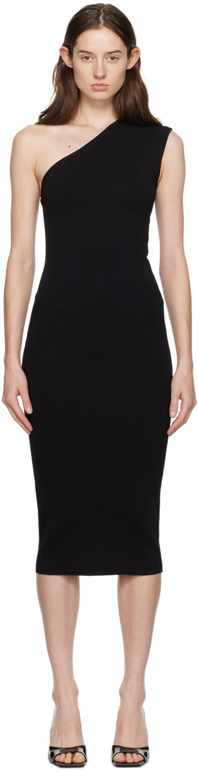 Gauge81 Black Arriba Midi Dress In 100 Black