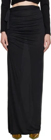 Gauge81 Belem Silk Maxi Skirt In 100 Black