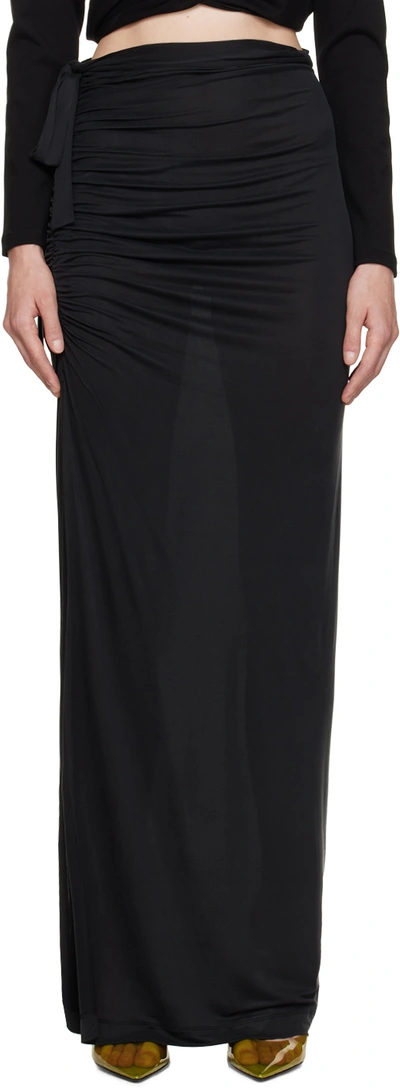 Gauge81 Belem Silk Maxi Skirt In Black 100 - Black 100