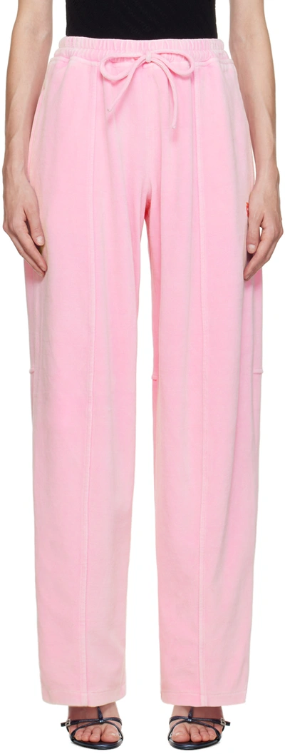 Alexander Wang T Pink Apple Track Pants In 0951b Candy Pink