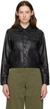 RAG & BONE BLACK DEBBIE LEATHER JACKET