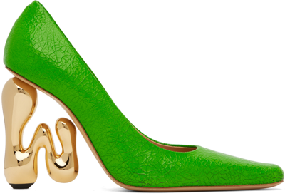 Jw Anderson High-heeled Shoe In Fluo Green
