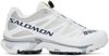 Salomon Two-tone Fabric Xt-4 Og Sneakers In White/ebony/lunar Ro