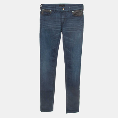 Pre-owned Emporio Armani Dark Blue Pocket Detailed Dakota Jeans M Waist 28"
