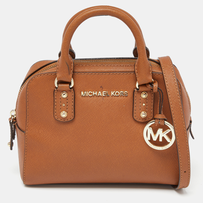 Pre-owned Michael Michael Kors Brown Leather Satchel