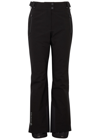 Moncler Mid-rise Logo-engraved Trousers In Black