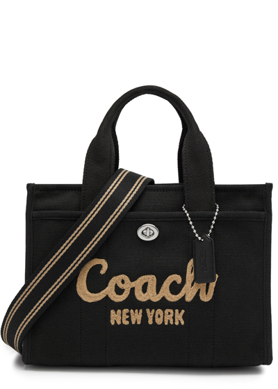 Coach Cargo 26 Logo-embroidered Canvas Tote In Lh/black