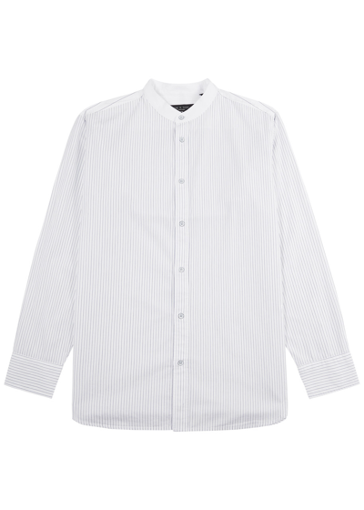 Rag & Bone Landon Striped Cotton Shirt In White