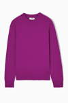Cos Pure Cashmere Jumper In Purple