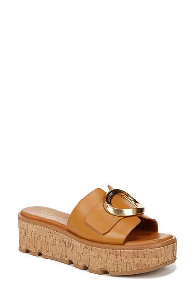 FRANCO SARTO HODA PLATFORM WEDGE SLIDE SANDAL