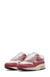 Nike Air Max 1 Lx Sail/team Red-sail Fj3169-100 Women's In Sail/ Red/ Milk