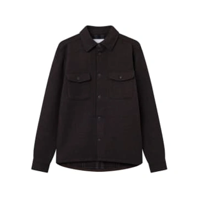 Sur-chemises Lennon Wool Overshirt In Black