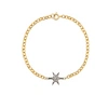 KIRSTIE LE MARQUE GOLD PLATED DIAMOND COSMIC STAR BRACELET