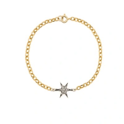 Kirstie Le Marque Gold Plated Diamond Cosmic Star Bracelet