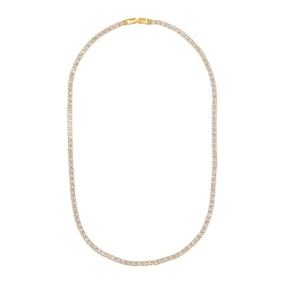 Orelia Cupchain Tennis Necklace In Gold