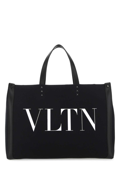 Valentino Garavani Vltn Ecolab Medium Tote Bag In Black