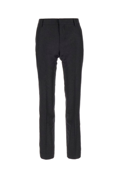 Ami Alexandre Mattiussi Ami Paris Concealed Front Fastened Tapered Trousers In Grey