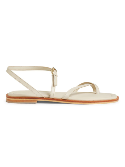 A.emery Lucia Leather Sandals In White