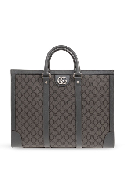 Gucci Ophidia Large Tote Bag In Grey