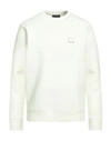 Emporio Armani Man Sweatshirt White Size Xxl Cotton, Polyester, Elastane