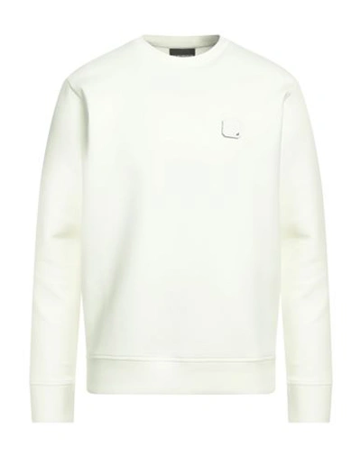 Emporio Armani Man Sweatshirt White Size Xxl Cotton, Polyester, Elastane