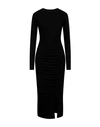 Pinko Woman Midi Dress Black Size S Viscose, Wool, Elastane In Black
