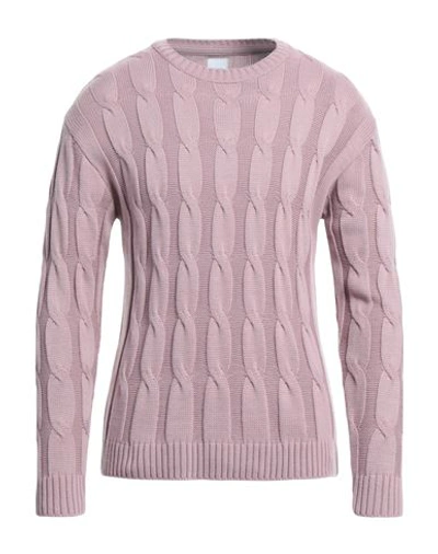 Stilosophy Man Sweater Pastel Pink Size Xxl Acrylic, Wool In Purple