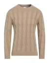 Stilosophy Man Sweater Camel Size L Acetate, Wool In Beige