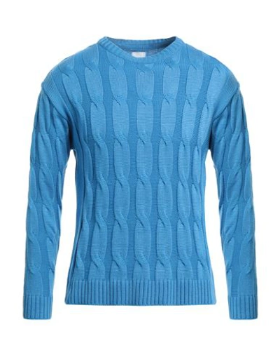 Stilosophy Man Sweater Azure Size S Acrylic, Wool In Blue