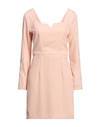 Feleppa Woman Mini Dress Apricot Size 8 Polyester, Elastane In Orange