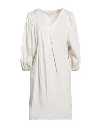 Camicettasnob Woman Mini Dress Off White Size 10 Linen