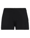 Don't Miss Your Dreams Woman Shorts & Bermuda Shorts Black Size S Cotton In Black