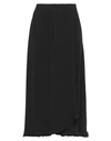 Toupy Woman Maxi Skirt Black Size M Silk