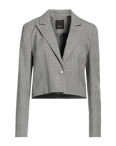 Pinko Woman Blazer Grey Size 10 Polyester, Viscose, Elastane