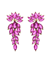 Eye Candy La Women's Diana Cubic Zirconia Drop Earrings In Purple