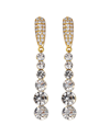 Eye Candy La Andrea Dangle Clear Cz Earrings